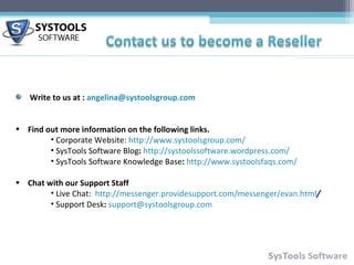 Download SysTools Outlook Email